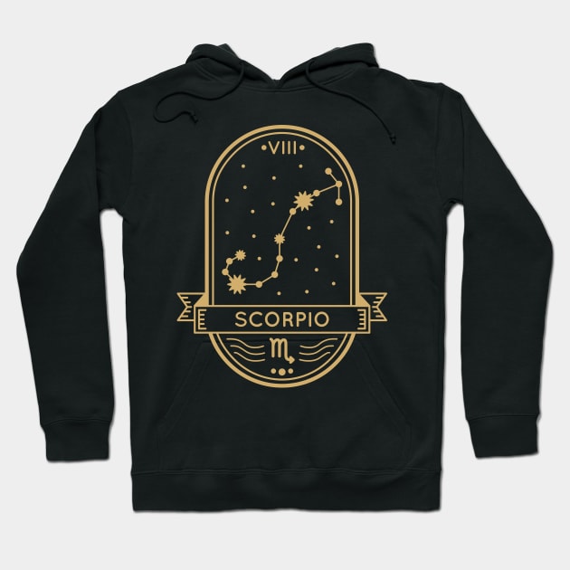 Scorpio Gold Sigil Hoodie by MimicGaming